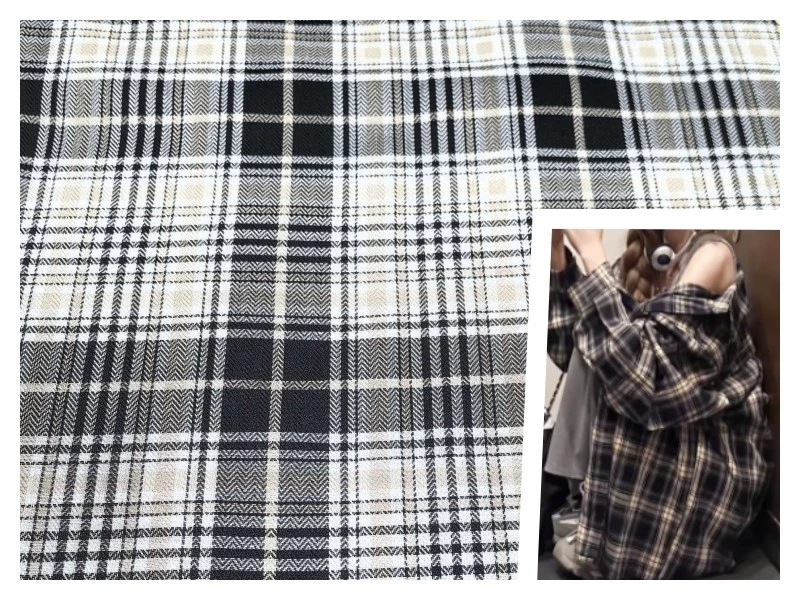 Rayon Yarn-dyed Check Fabric 4 Rayon Yarn-dyed Check Fabric 4